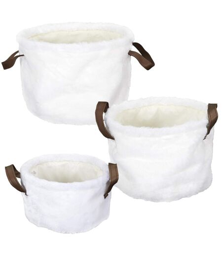 Lot de 3 boites de rangement collection FOURRURE