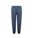Mens Cotton Poplin Trousers Blue Fabric-2