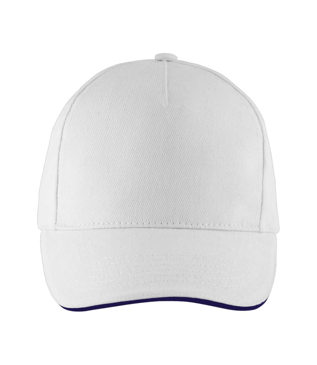 Casquette De Baseball Long Beach Blanc Bleu Marine SOLS-1