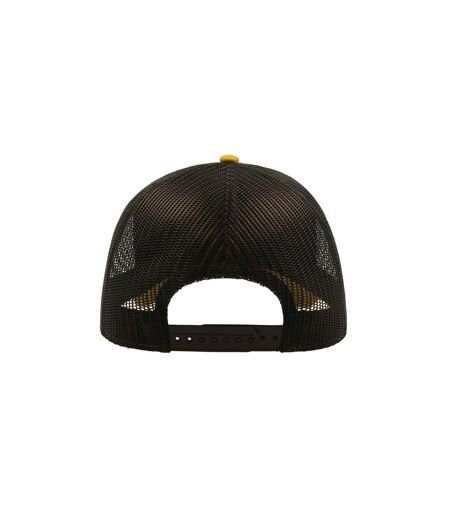 Casquette style trucker rapper mixte jaune foncé / noir Atlantis