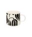 Lot de 4 Mugs sur Rack Twisted Lime 23cl Noir & Blanc-2