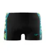 Mens Hyperboom Splice Swim Shorts Black Green Speedo-1