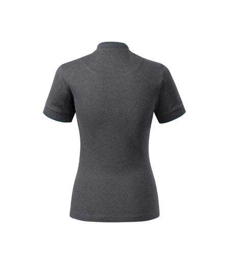 Polo Motif/style Losange Femme Anthracite Malfini