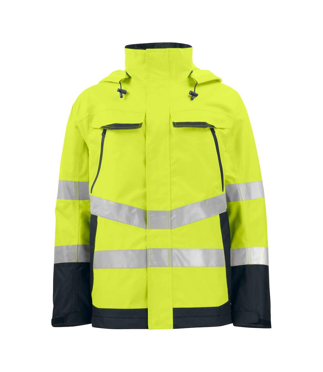 Mens Functional Reflective Tape Jacket Yellow Black Projob-1