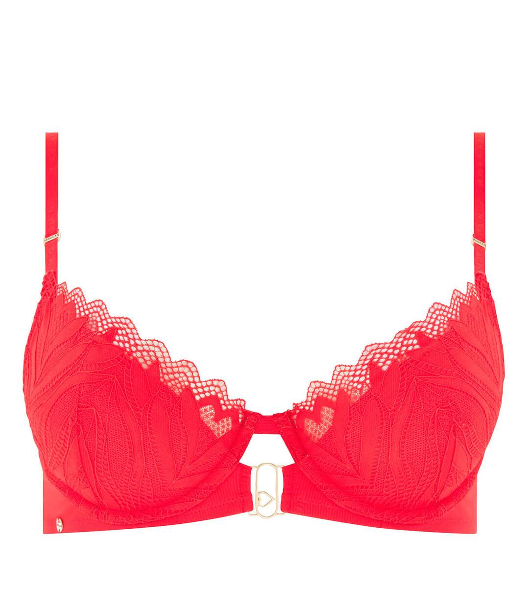 Soutien-gorge coques moulées rouge Claudia-1