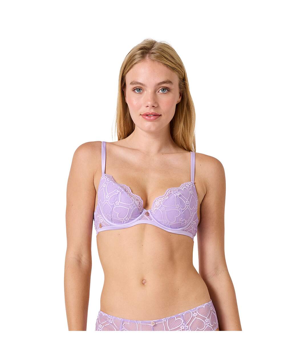 Soutien-gorge coques moulées lilas Chanson-2