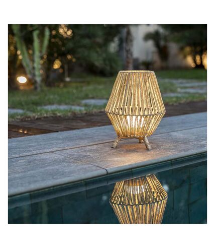 Lampe de jardin en jute  Sisine 30 cm