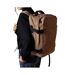 Plain Travel Backpack One Size Cashew Brown Kimood-3