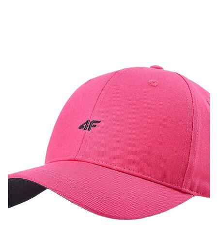 Casquette De Baseball Motif/style Logo Brodé Rouge 4F