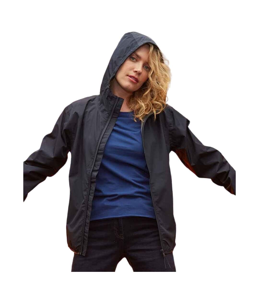 Unisex adult andrea waterproof jacket deep black NEOBLU