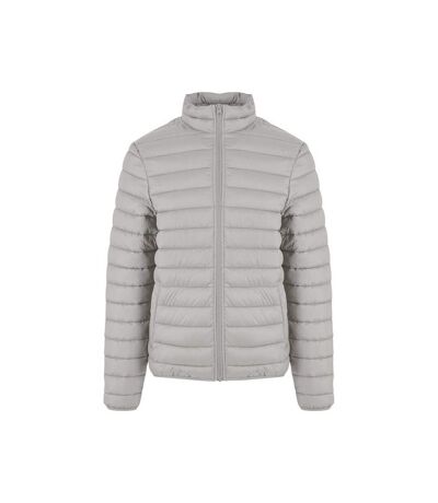 Mens lightweight puffer jacket light asphalt New Morning Studios