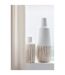 Vase Design en Bois Ying 56cm Blanc & Naturel-4