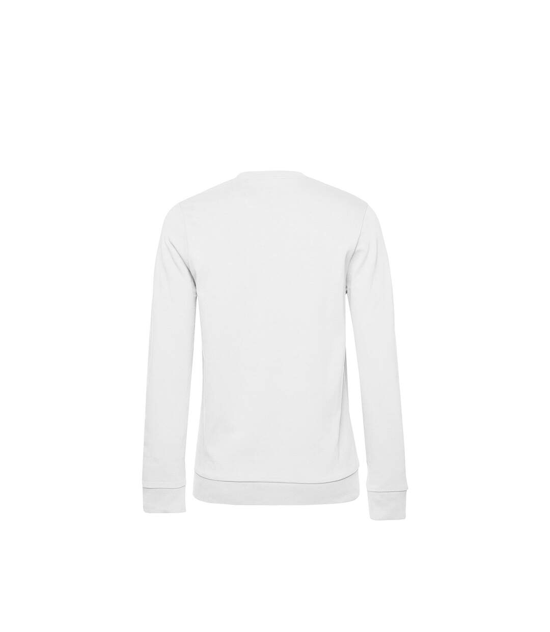 Womens/ladies Set-in Sweatshirt White B&C-2