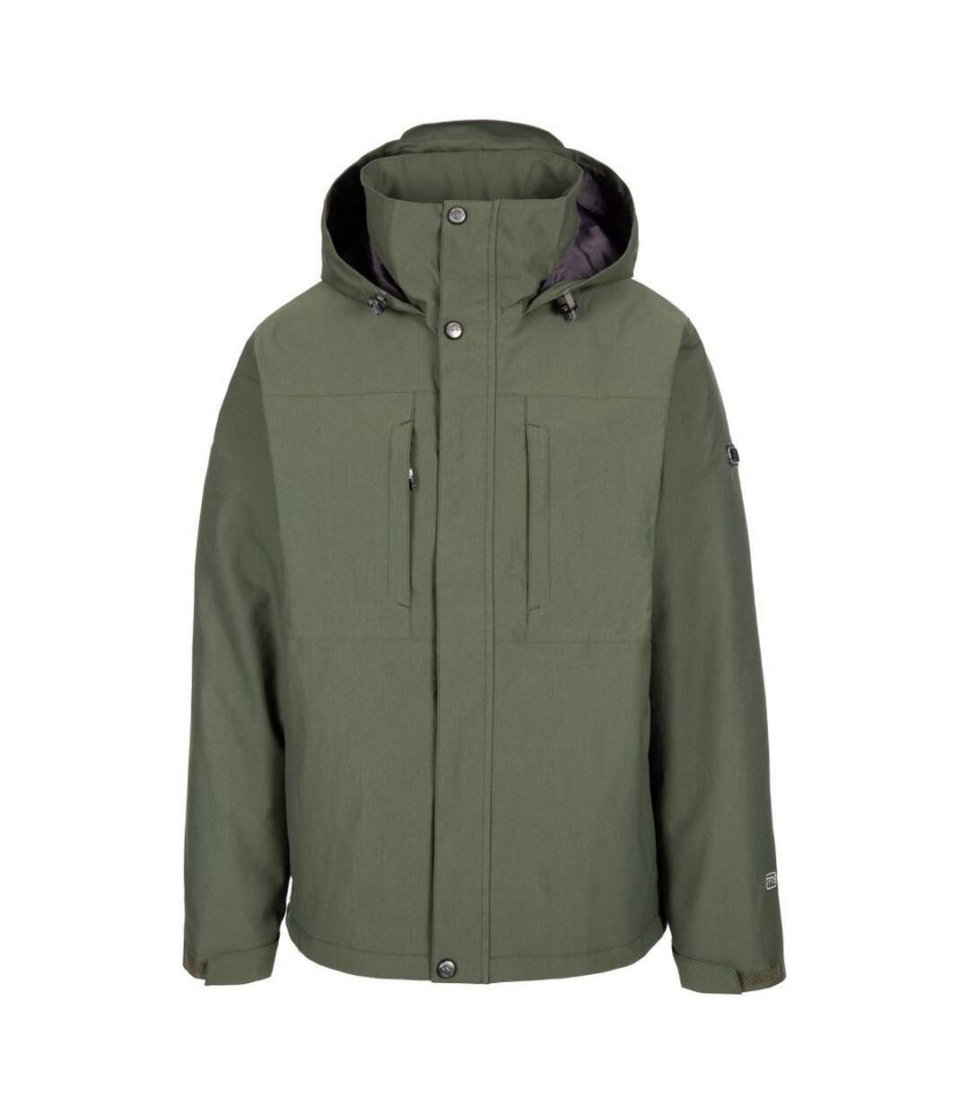 Mens discott waterproof jacket ivy Trespass