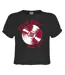 Womens/ladies Record Run Dmc Crop Top Charcoal Amplified-1