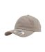 Childrens/kids Cotton Twill Low Profile Baseball Cap Khaki Flexfit-3