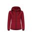 Womens/ladies Pemberton Lightweight Full Zip Hoodie Biking Red Cutter & Buck-1