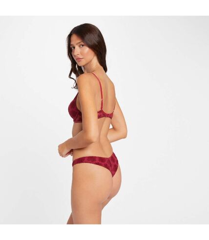 Tanga brésilien bordeaux Alixa