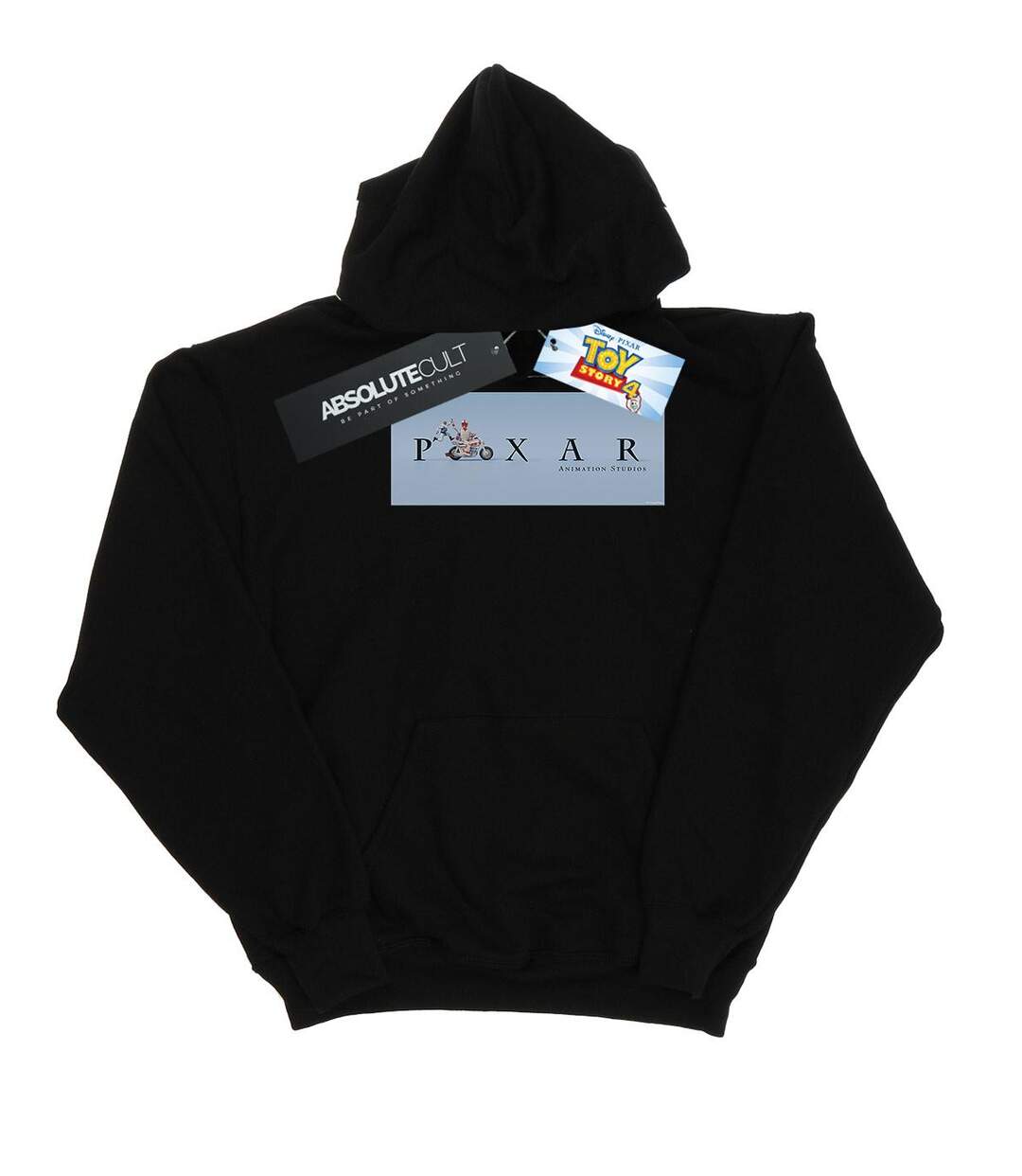Disney Womens/Ladies Toy Story 4 Duke Caboom Pixar Studios Logo Hoodie (Noir) - UTBI15275-1