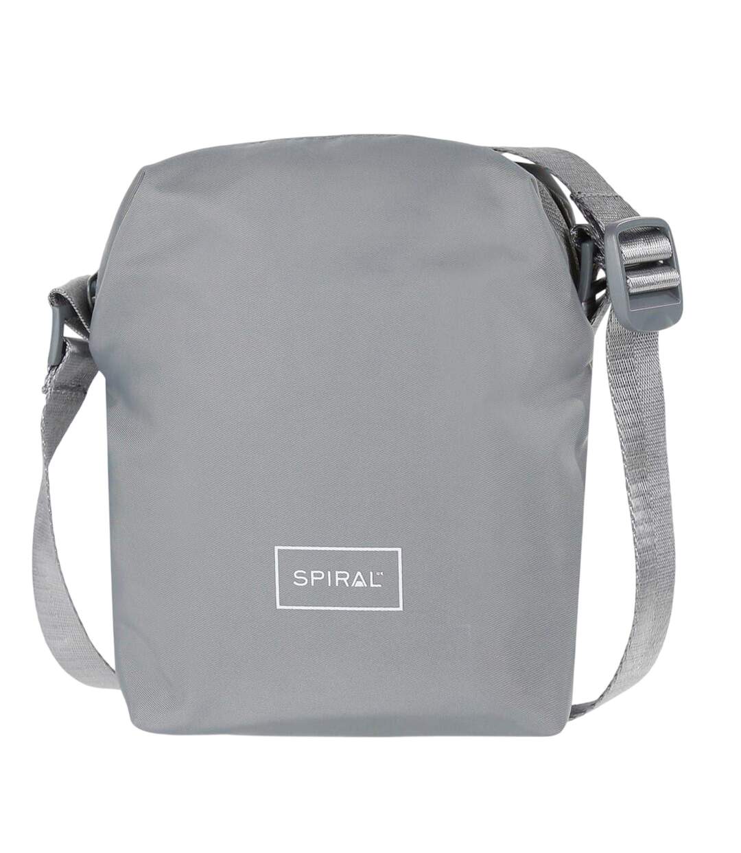 Rectangle Crossbody Bag One Size Charcoal Spiral-2