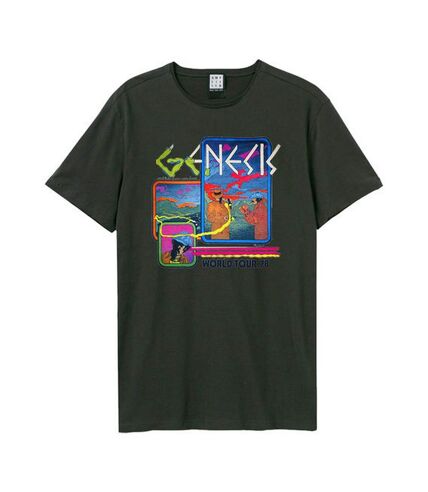 Amplified Unisex Adult World Tour 78 Genesis T-Shirt (Charcoal)