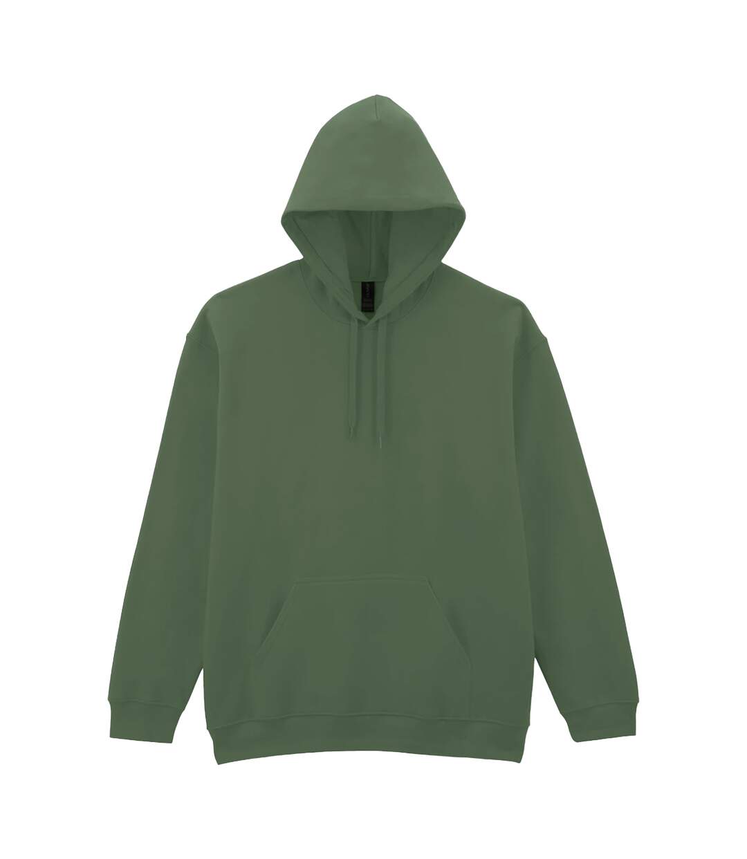 Sweat À Capuche Softstyle Homme Vert Kaki Gildan-1