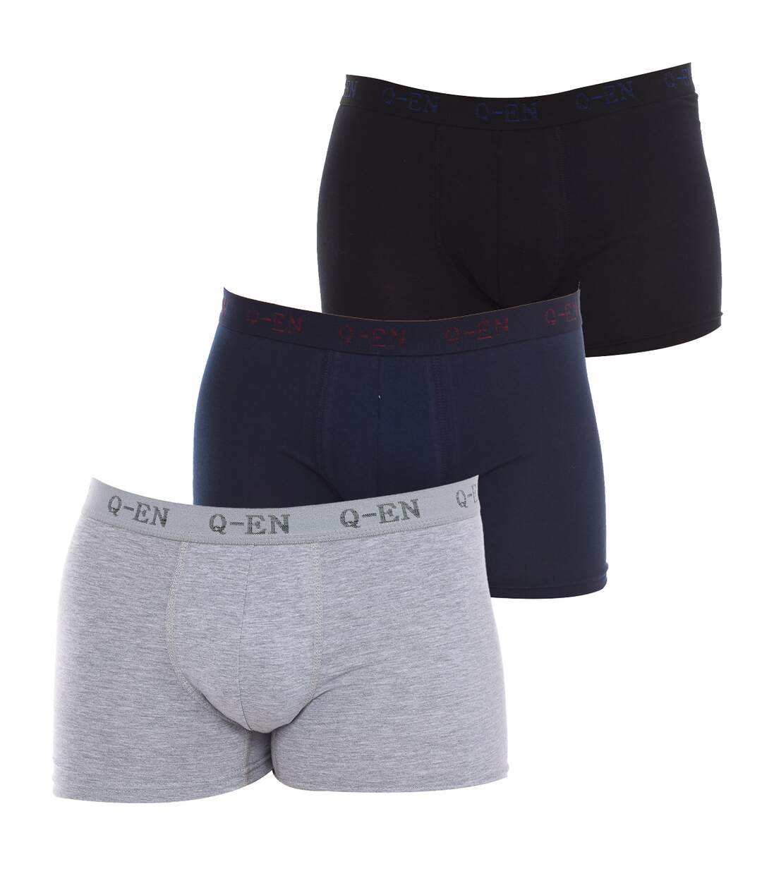 Lot de 3 Boxers Coton Stretch Homme Q-EN501-1