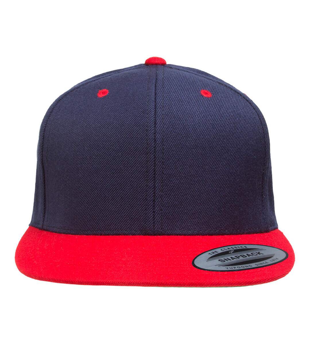 Casquette Ajustable Classic Bleu Marine Rouge Yupoong-2