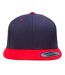 Casquette Ajustable Classic Bleu Marine Rouge Yupoong-2