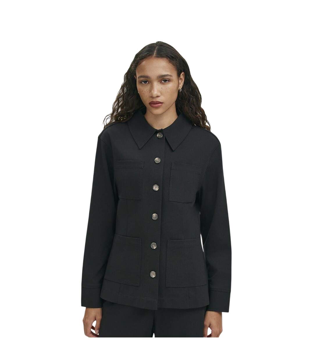 Surchemise Agness Femme Noir Finery-2