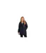 Womens/ladies Overcast Press Stud Raincoat Navy Trespass-1