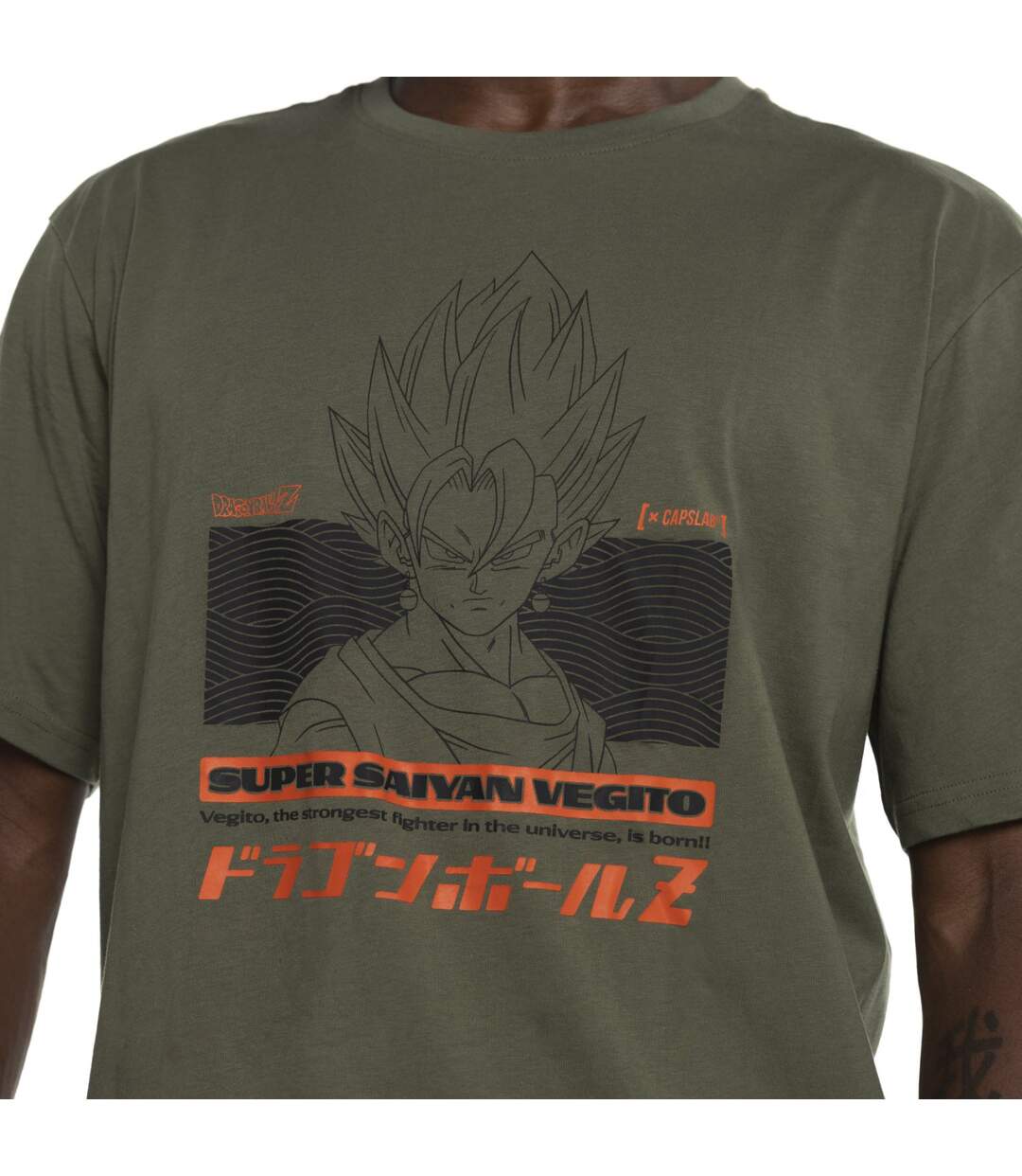 T-shirt homme relax fit Dragon Ball Z Potara Fusion Capslab-2