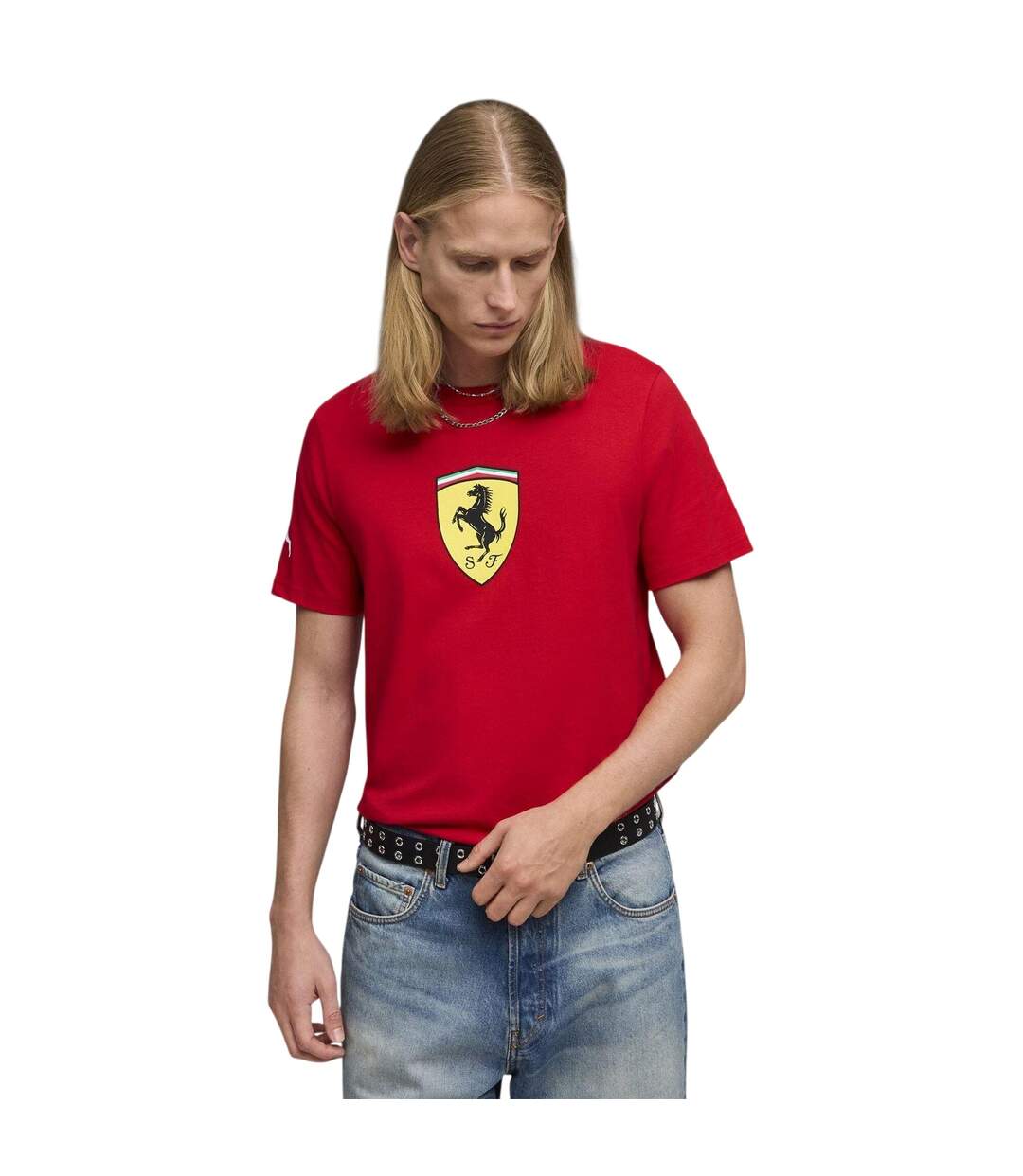 T-shirt Motif/style Ferrari Homme Rouge Vif Puma-4