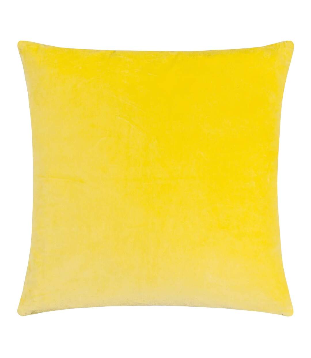 Mentera velvet floral cushion cover 50cm x 50cm yellow/peach crush Paoletti-2