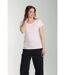 Tee shirt col rond manches courtes femme Marine Pot Pourri(Rose) | Gerard Pasquier-2