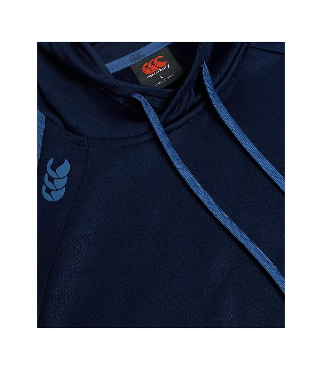 Sweat À Capuche Entraînement Elite Adulte Bleu Marine Canterbury-3