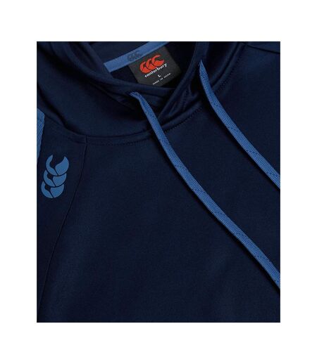 Sweat À Capuche Entraînement Elite Adulte Bleu Marine Canterbury