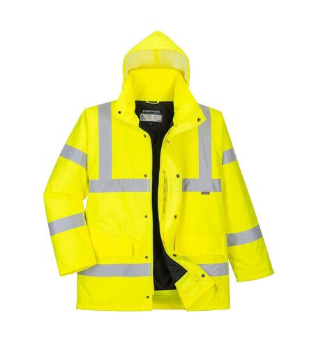 Portwest Mens Hi-Vis Breathable Winter Traffic Jacket (Yellow) - UTPW684