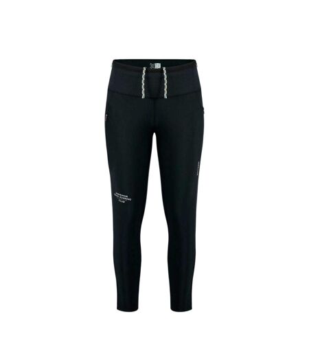 Womens/ladies Trail Zip Pocket Fitted Leggings Black Karrimor