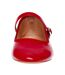 Womens/ladies Mary Jane Ballet Flats Red Steve Madden-4