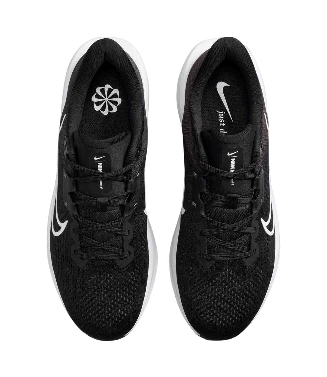 Mens Quest 6 Shoes Black White Nike-4