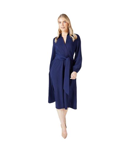 Robe chemisier femme bleu marine Principles