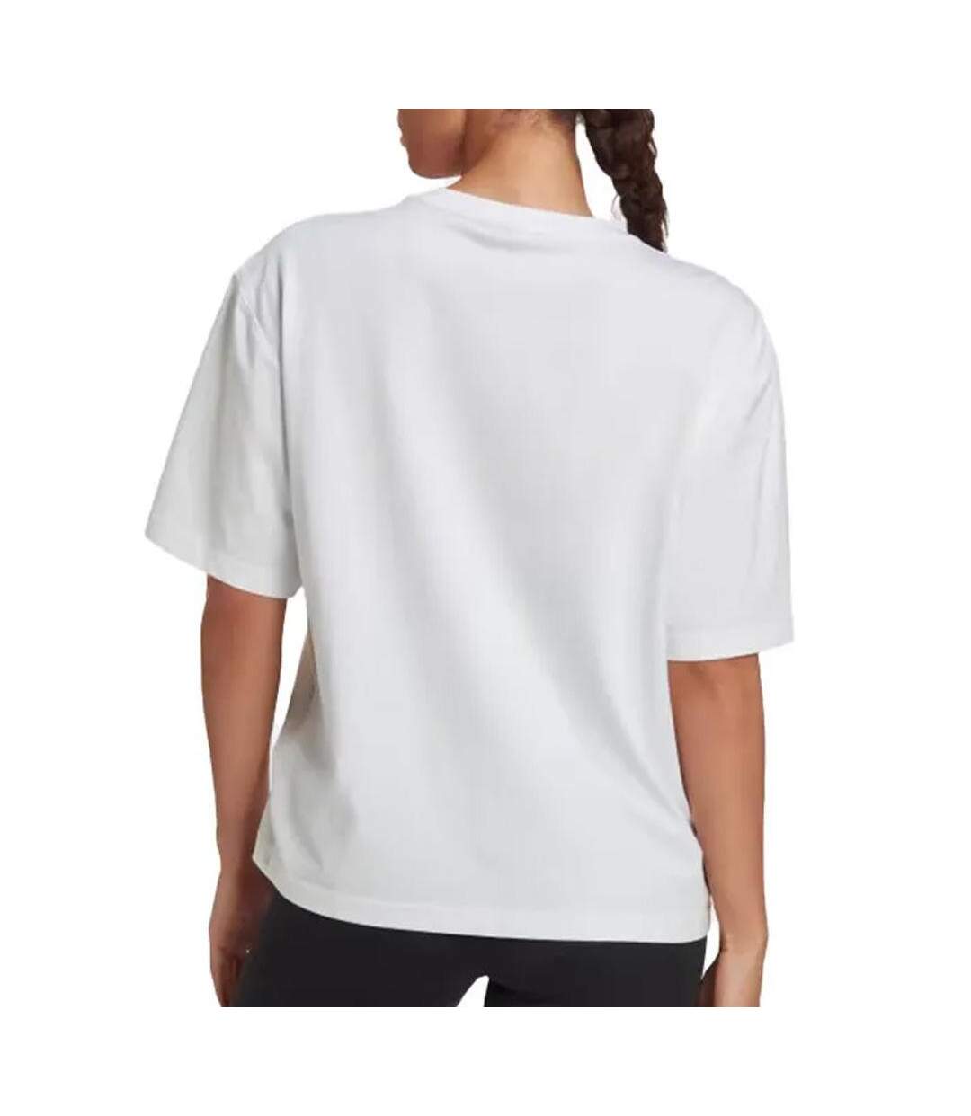 T-Shirt blanc femme adidas bos-2