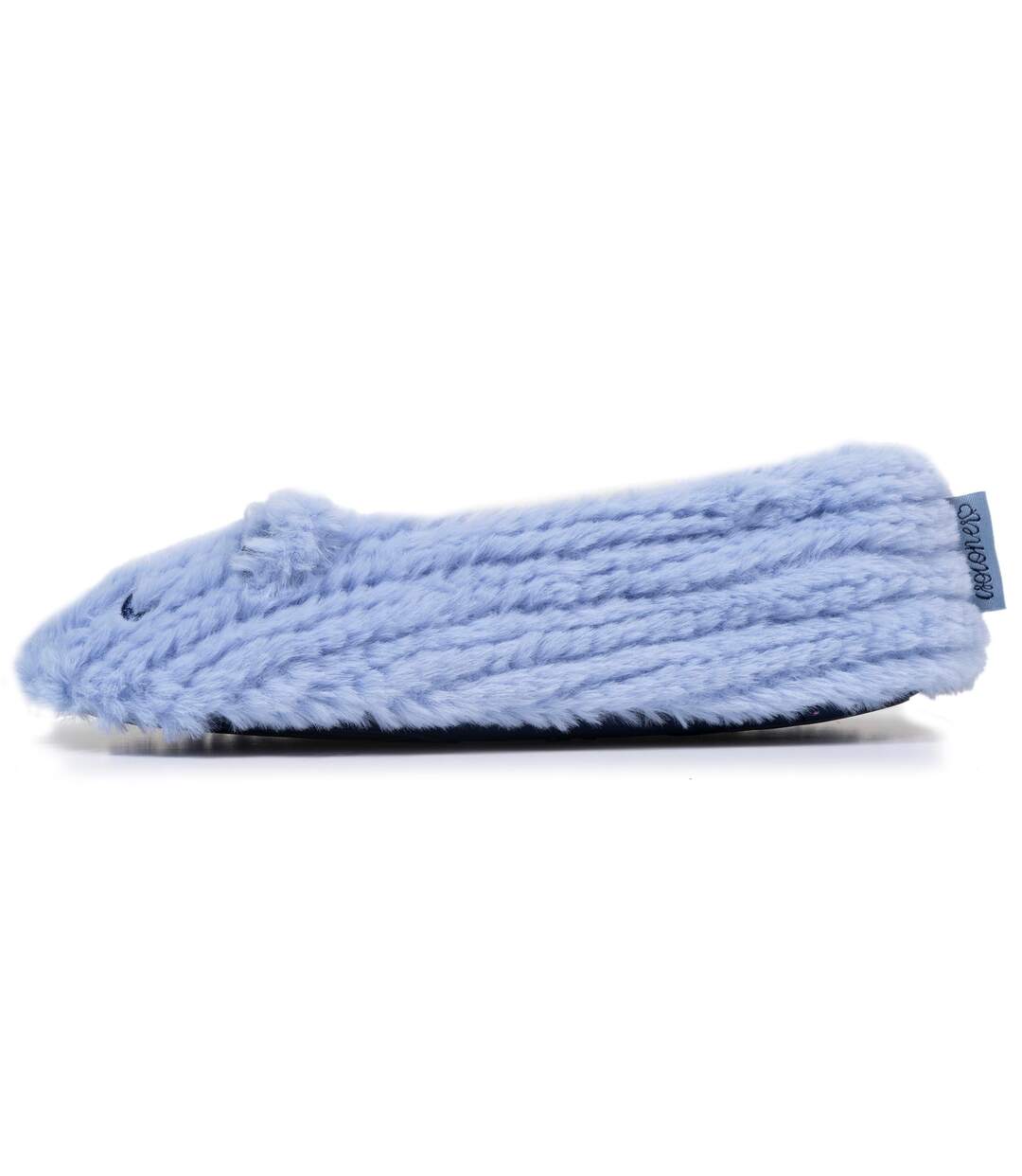 Isotoner Chaussons extra-light Ballerines femme imitation fourrure, semelle antidérapante-3