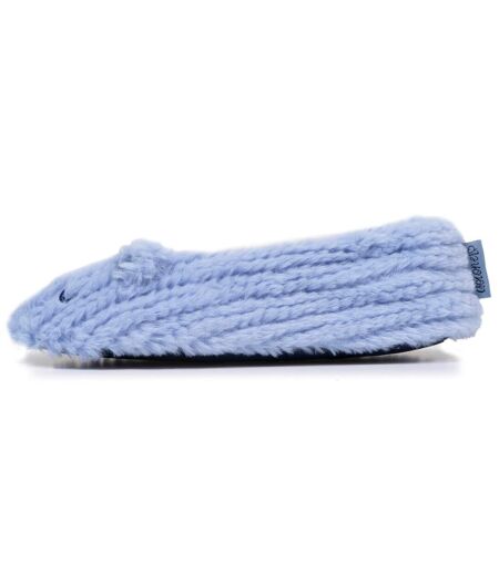 Isotoner Chaussons extra-light Ballerines femme imitation fourrure, semelle antidérapante