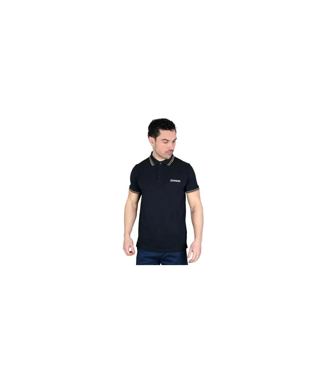 Polo Ss25 Homme Bleu Marine Beige Marron Jaune Lambretta-1