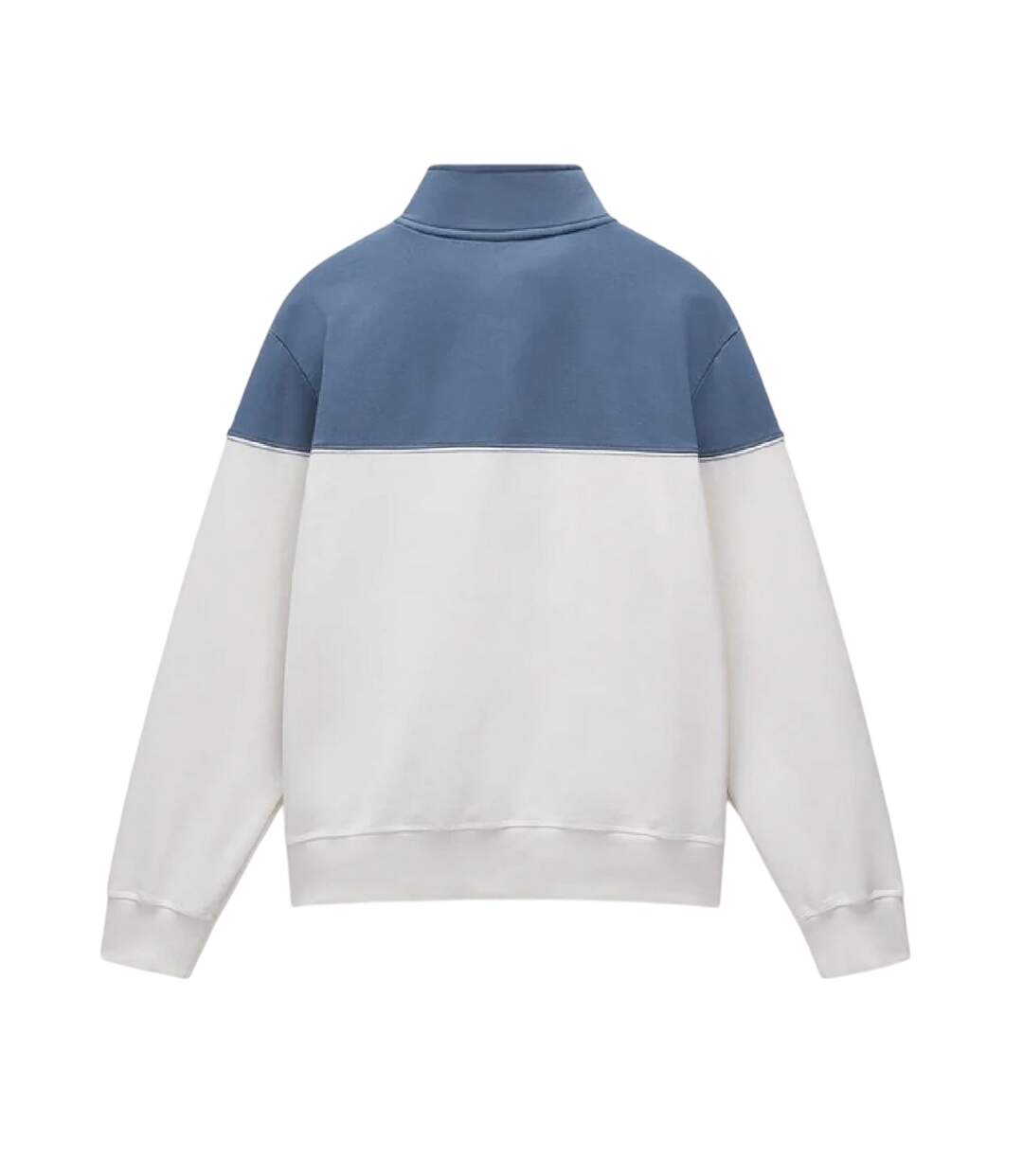 Sweat Motif/style Blocs De Couleurs Saturnia Homme Blanc Napapijri-2