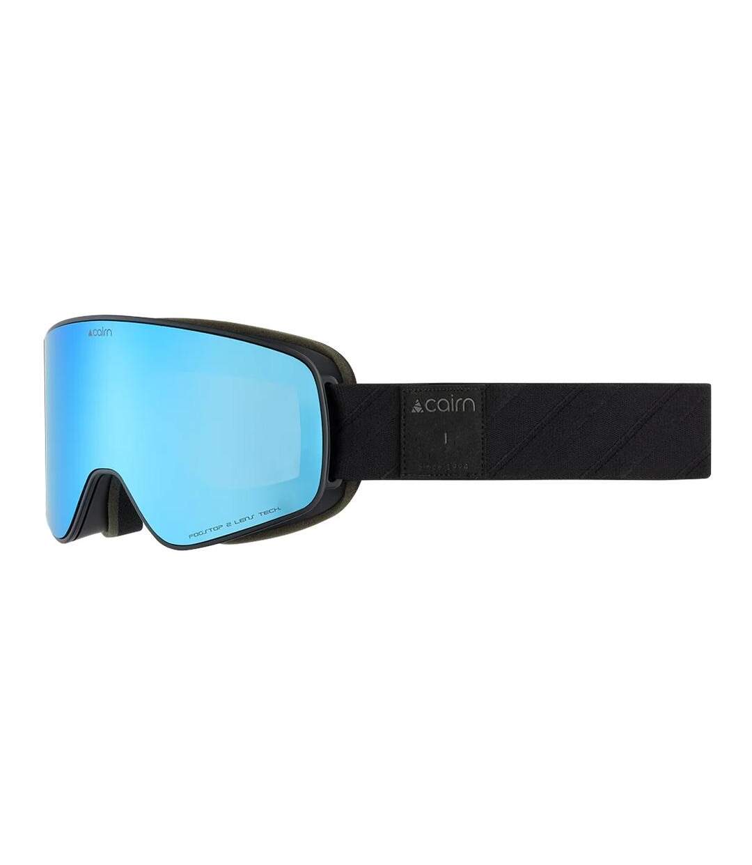 Masque de ski noir homme cairn magnitude clx3z +1 mat-1
