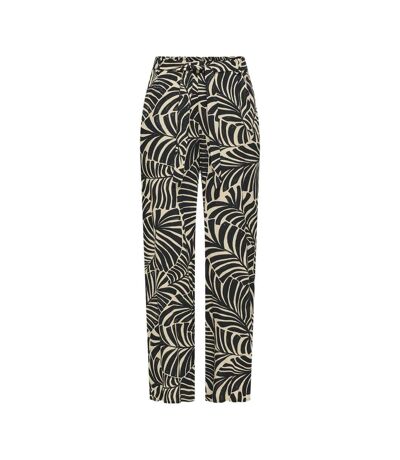 Pantalon noir/beige femme only nova life palazzo - 34