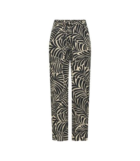Pantalon noir/beige femme only nova life palazzo - 34